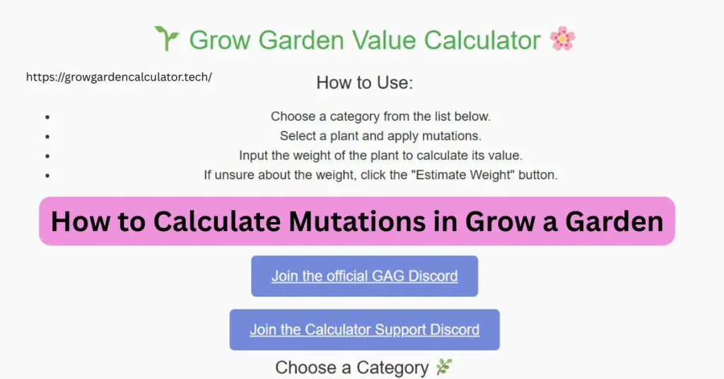 grow garden calculator