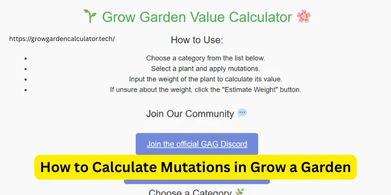 How to Calculate Mutations in Grow a Garden